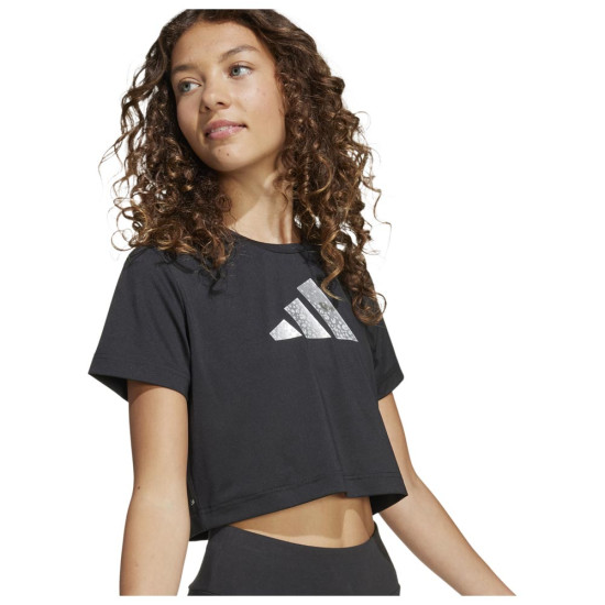 Adidas Παιδική κοντομάνικη μπλούζα Train-Essentials Glam Print Tee